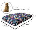 thumbnail image 2 of Floral Pet Bed, Digitally Generated Tropical Scene of Endemic Flowers and Leaves, Chew Resistant Pad for Dogs and Cats Cushion with Removable Cover, 24" x 39", Multicolor, by Ambesonne, 2 of 4
