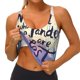 thumbnail image 3 of Balery Not All Those Who Wander Are Lost Sujetadores deportivos con espalda cruzada para mujer, acolchados, sin costuras, de alto impacto, ideales para yoga, gimnasio, entrenamiento y fitness.-Medium, 3 of 8