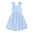 thumbnail image 2 of Vividxx Girls Dresses Elegant Striped Tiered For Girls Stylish Summer Sleeveless Party Dress For Tweens And Young Girls Fashion Girl Outfits Clothes, 2 of 4