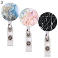 thumbnail image 1 of 3Pcs Portable Marble Retractable Badge Holder Reel Key ID Name Card Belt Clip, 1 of 9