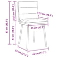 thumbnail image 2 of vidaXL Chaises de Salle à Manger 2 Pcs Velours Gris Foncé, 2 of 5