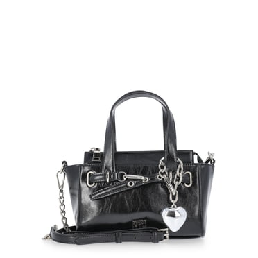 Madden NYC Women's Clip Belt Satchel, Black