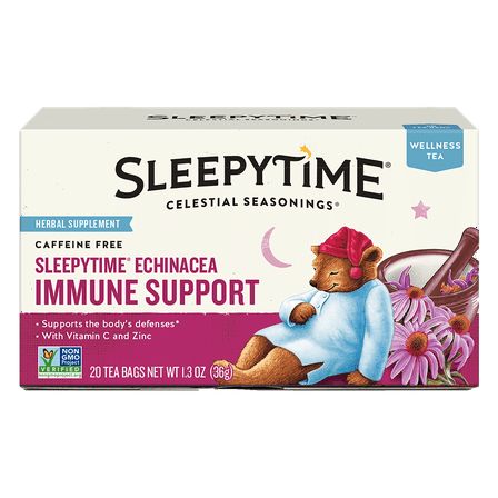 Pack of 6, Celestial Seasonings Sleepytime Echinacea Immune Support Tea, 1.3 oz