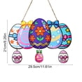 thumbnail image 3 of HuiXinOu Easter Door Hanger Sign, Wooden Hanging Decor with Rabbit and Egg Print, Large Holiday Welcome Decoration for Front Door, Home, Spring Party and Festival, 3 of 6