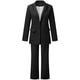 thumbnail image 5 of ICHUANYI Liquidación Traje sólido de manga larga para mujer, pantalones, conjuntos de traje de negocios elegantes e informales, traje de dos piezas ICHUANYI WER2023082204545, 5 of 7