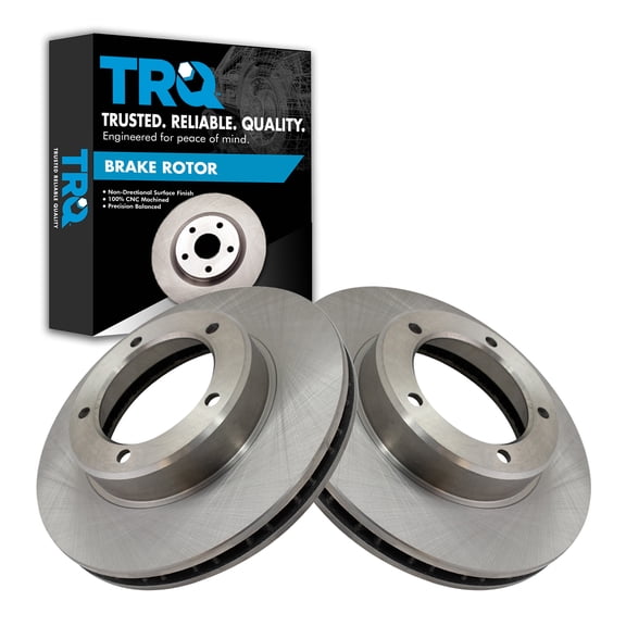 TRQ Front Brake Rotors Set Vented Fits Select 1998-2007 Lexus LX470 Toyota Land Cruiser