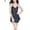 Black, variant on Womens Silk Chemise Sexy Satin Slim Fit Slips Nightwear Sleepwear Nightdress Sexy Pajamas Dress