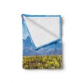thumbnail image 2 of Cactus Soft Flannel Fleece Throw Blanket, Photo Image Landscape of Desert Arid Field of Cactus Stones Spikes Leaves Artwork, Cozy Plush for Indoor and Outdoor Use, 70" x 90", Multicolor, by Ambesonne, 2 of 6