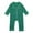 Green, variant on MIXUE Baby Girls Rompers solid color Newborn Infant Satin Silk Button Down Long Sleeve Pajamas Bodysuits Activewear,Blue,18-24 Months