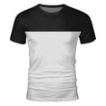 thumbnail image 4 of Sngxgn Mens Casual Slim Fit Short Sleeve T-Shirts Soft Lightweight Crew-Neck(White,XXXL), 4 of 4