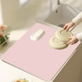 thumbnail image 5 of Kitchen Mat under $5! CQCYD Absorbent Diatomaceous Earth Drying Pad Non Slip Sink Mat for Countertop Refrigerator Drawer Liner Heat Resistant Easy Clean, 5 of 6