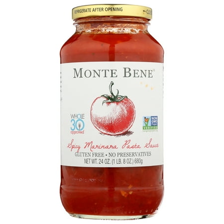 Monte Bene Pasta Sauce Spicy Marinara, 24 Fl Oz