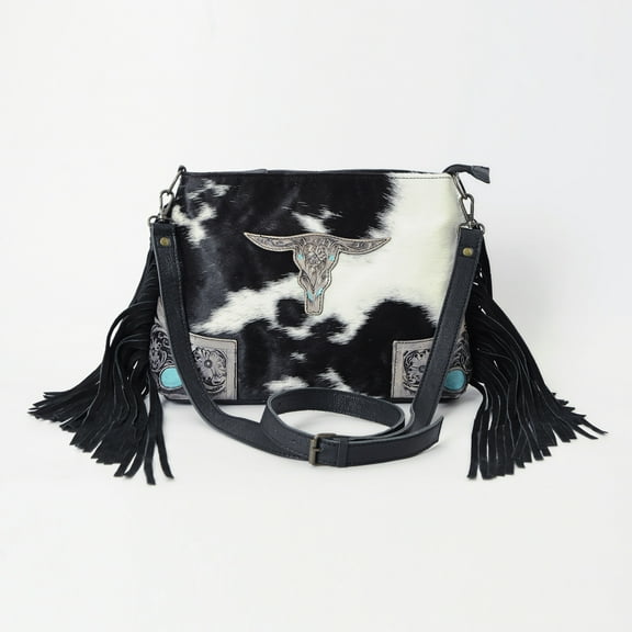BULL 'S EYE FRINGED TOTE BAG