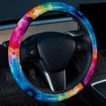thumbnail image 2 of Tie Dye 14.5 Inch Printing PVC Leather Car Wheel Cover Auto Accessories Steering Wheel Covers Steering Wheel Cover Car Wheel Cover, 2 of 6