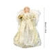 thumbnail image 3 of Muñeca con vestido de tela con alas rojas y doradas para adornar el árbol de Navidad | Adorno de ángel artesanal para decoración navideña | Estrella festiva de 30 x 18 x 15 cm, 3 of 5