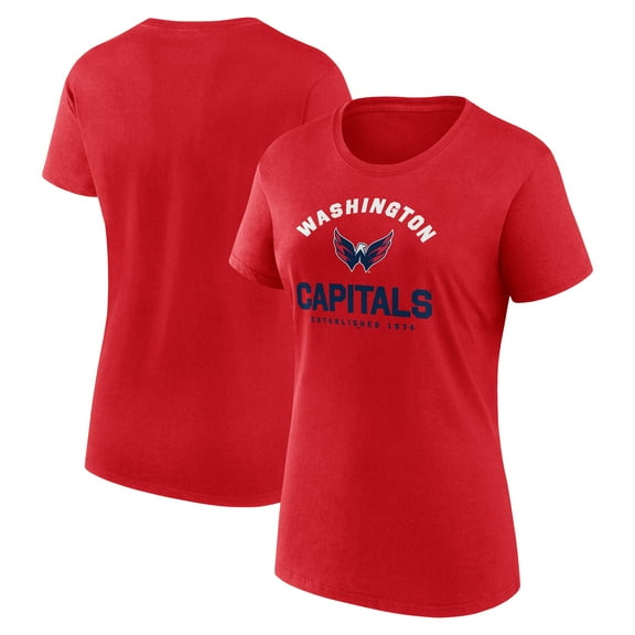 Women's Logo Athletic Red Washington Capitals Unrivaled T-Shirt
