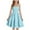 Blue, variant on lcziwo Girls Spaghetti Strap Smocked Dress Layered Beach Sundress A-Line Midi Dresses Pink 11-12 Years