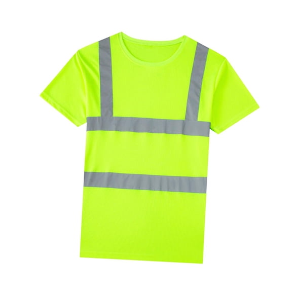 Camisa de trabajo de construcción, camisetas de seguridad, cobertura reflectante de 360 degree, ligera L