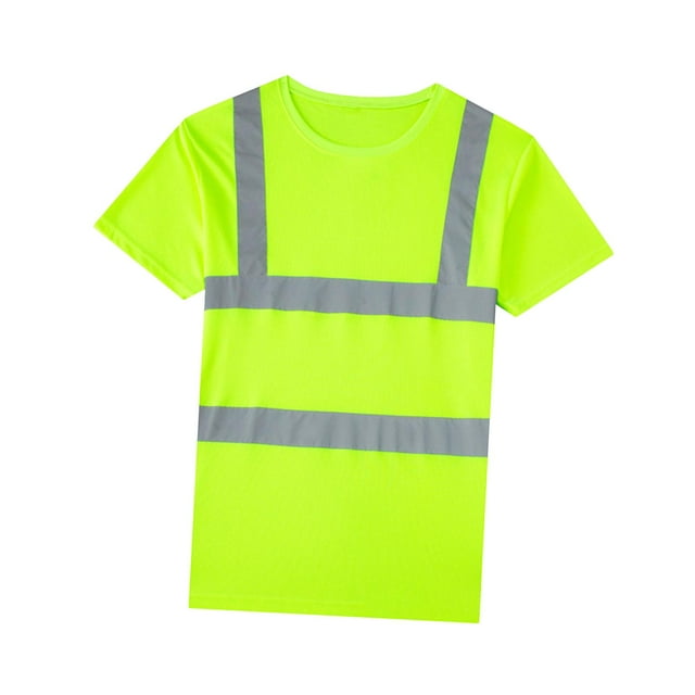 Chandail de Construction, T-Shirts de Sécurité, Couverture Réfléchissante à 360 Degrés Léger Haut 4TG