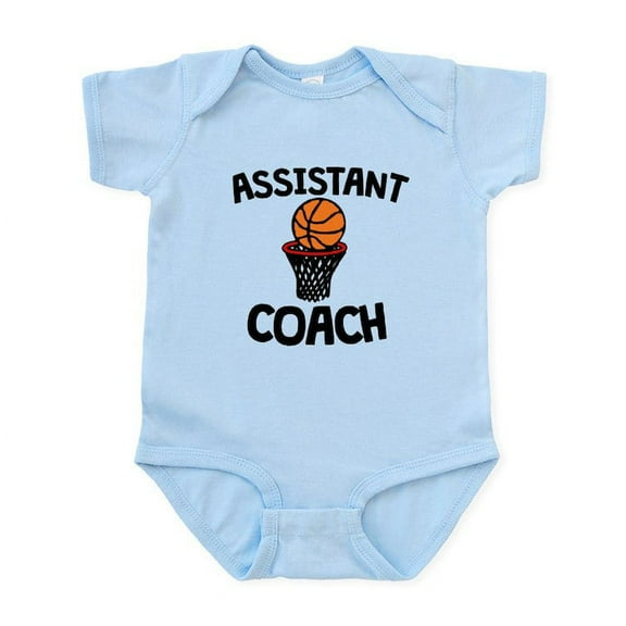 CafePress - Assistant Basketball Coach Body Suit - Baby Light Bodysuit, Size Newborn - 24 Months