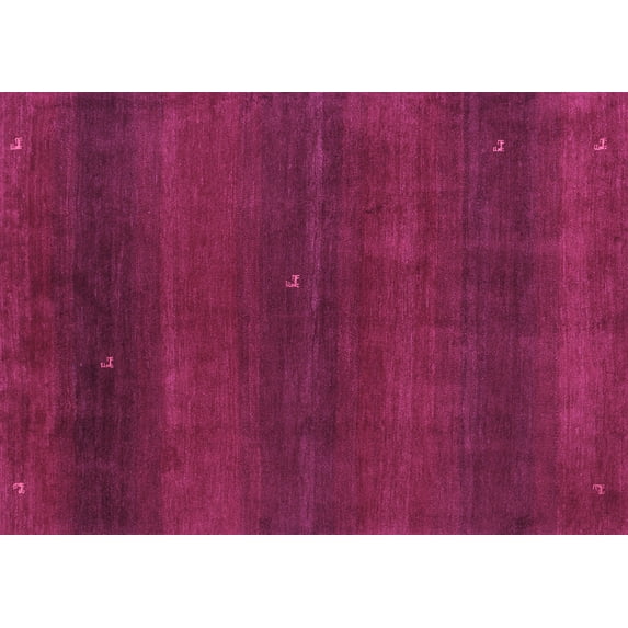 Ahgly Company Indoor Rectangle Abstract Purple Contemporary Area Rugs, 4' x 6'