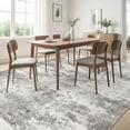 thumbnail image 3 of BERTHMEER Large Area Rug 8'x10' for Living Room Abstract Machine Washable Rugs,Indoor Non-Slip Rugs for Kitchen Bedroom Dining Room,Gray, 3 of 9