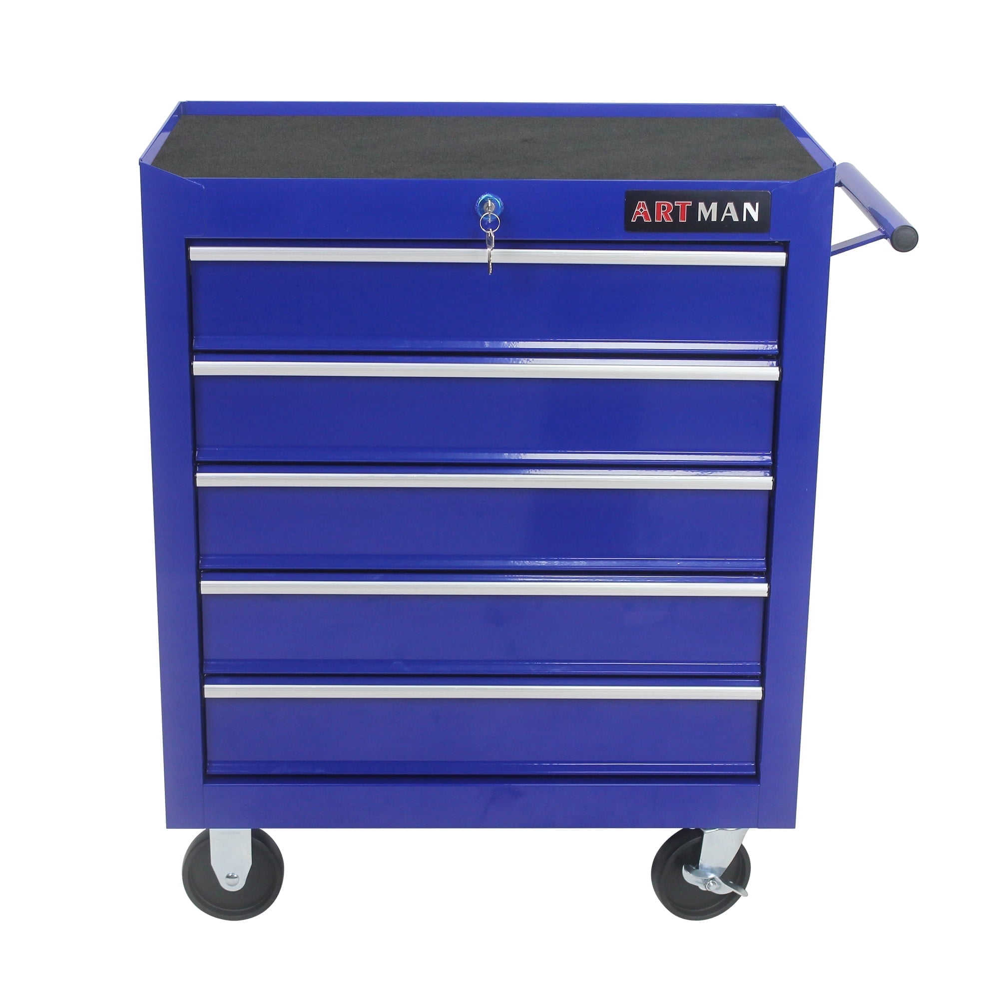 ARTMAN 5 Drawer Rolling Steel Tool Chest, ,with 4 Wheels and Locking System ,Tool Storage Cabinetfor Garage Workshop