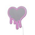 thumbnail image 3 of Merkury Innovations USB-Powered 13" Pink LED Drip Neon Heart Mirror, 3 of 5