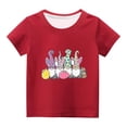 thumbnail image 2 of TIMIFIS T-Shirts de Pâques pour Enfants Garçons Filles Imprimé Œufs Mignons Gnomes Manches Courtes T-Shirt Col Rond Été, 9 Ans, 2 of 4