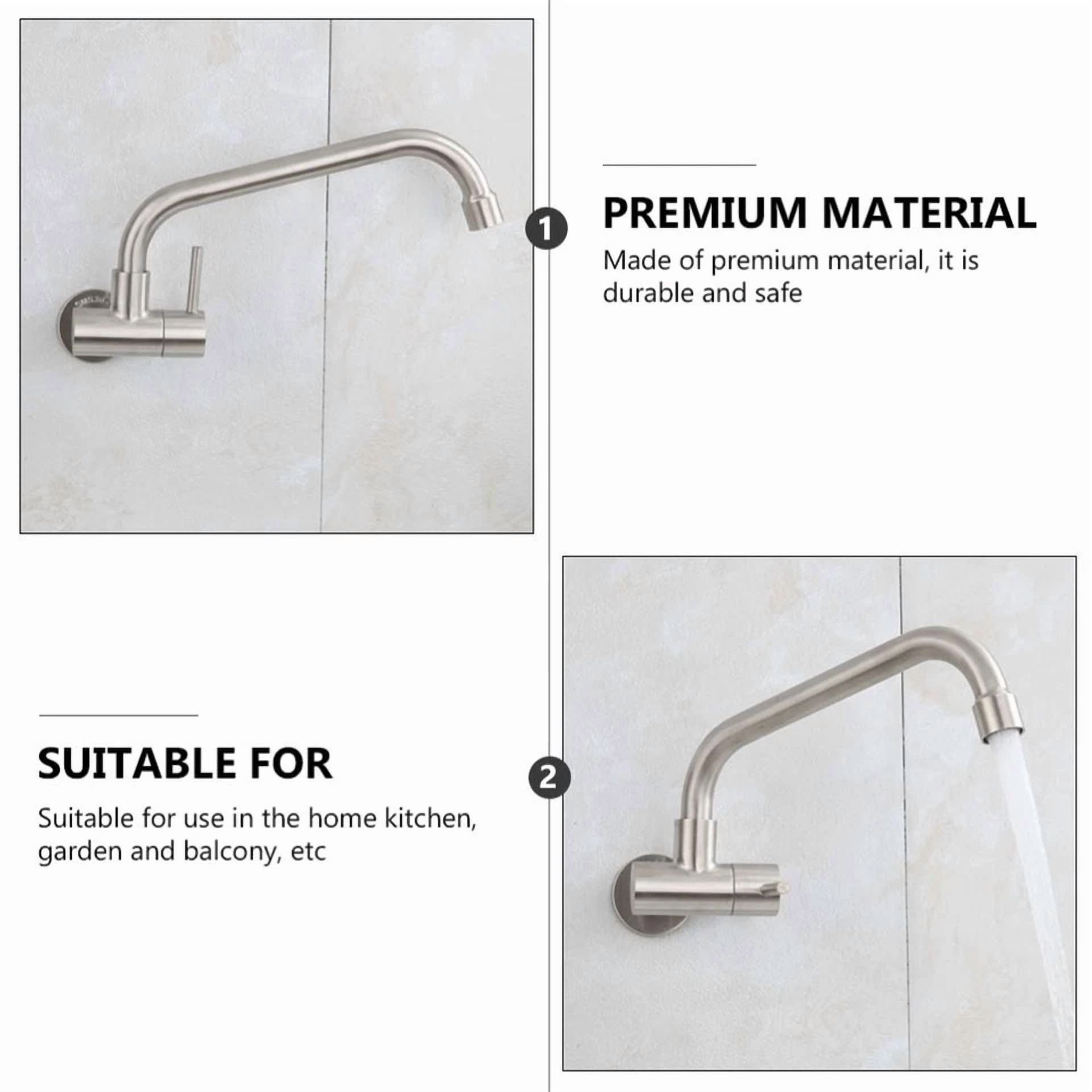 CRESTIN- Kitchen Basin Tap Hot Cold Water Faucet Water Saving Aerator