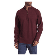 Tommy Bahama Men's Flipshot Reversible Half Zip Raglan Pullover, Red, Md