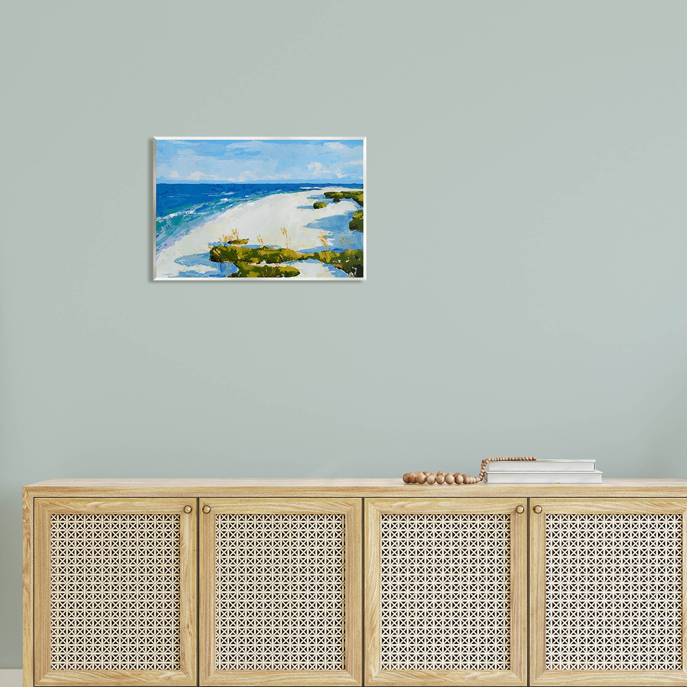 Modern Beach Sand Landscape Coastal Painting Unframed Art Print Wall Art