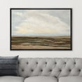 thumbnail image 3 of PixonSign Framed Canvas Print Wall Art Cloudy Sky Desert Landscape Nature Wilderness Illustrations Fine Art Decorative Farmhouse/Country Relax/Calm/Cozy Multicolor Zen for Bedroom - 16"x24" Black, 3 of 5