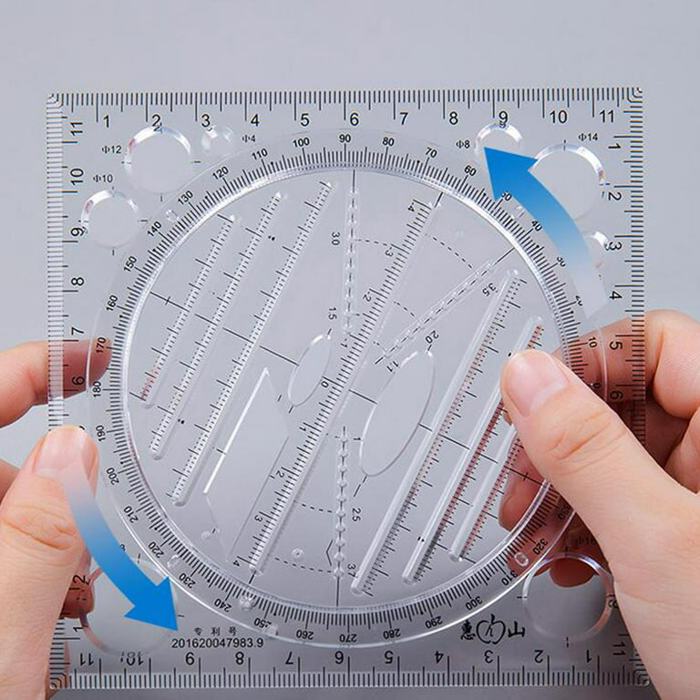 Multifunctional Drawing Ruler Angle Three-dimensional Parallel Plotter  Measuring Tools Engineering Formwork Designing 