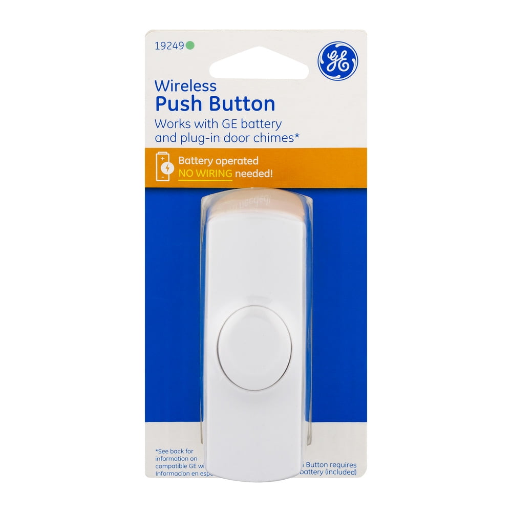 Ge Wireless Push Button Door Chimes 1 0 Ct Walmart Com