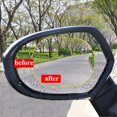 thumbnail image 4 of 2 Pcs Car Rearview Mirror Film Rainproof Waterproof Mirror Film Anti Fog HD Clear Nano Coating Car Film For Car Mirrors And Side Windows Oval Shapes Mirror Stickers, 4 of 7