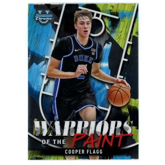 NCAA 2024-25 Bowman U Chrome Basketball Warriors of the Paint Cooper Flagg WP-7