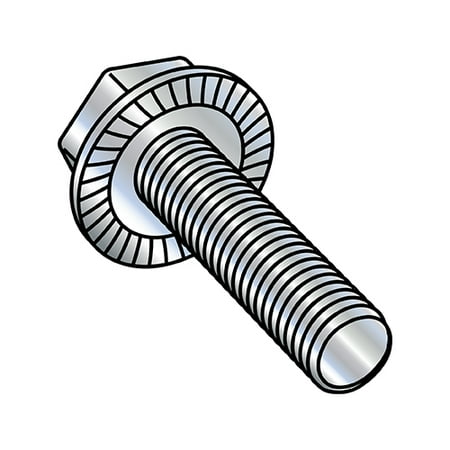 

8-32X1 1/2 Serrated Hex Flanged Washer Full Thread Screw Case Hard Zinc (Pack Qty 3 000) BC-0824MWW