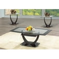 thumbnail image 1 of Black Trim Glass With Metal Base Coffee Table, 1 of 1