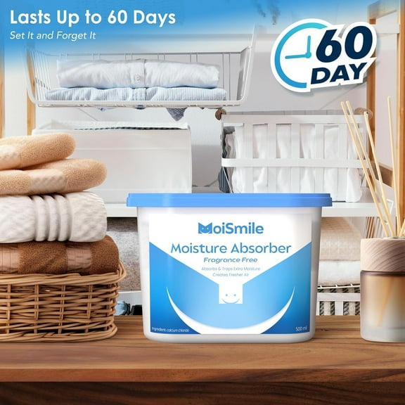 Absorbers 6 Pack, Fragrance- Closet Dehumidifier for Bathroom, Car & Basement