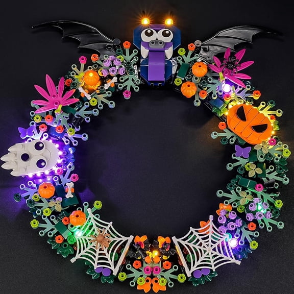 LED Light for Lego-40825 Halloween Wreath Building Blocks Model (Building Set NOT Included)