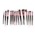 thumbnail image 1 of Juego de 15 brochas de maquillaje profesionales Nikou color Negro y dorado, 1 of 12