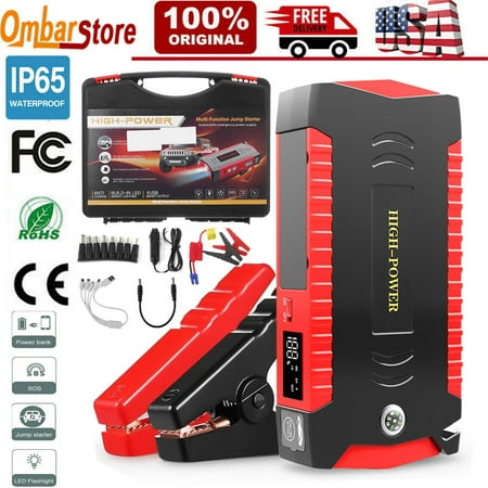 Jump Starter Portable Car Battery Pack 12V Auto Battery Charger Booster Jumper