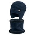 thumbnail image 1 of Winter Hat Scarf Sets Warm Hat Velvet Thickened Knitted Hat, 1 of 1
