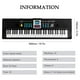 thumbnail image 2 of Teclado electrónico de música digital de 61 teclas Piano eléctrico multifuncional para niños, 2 of 8