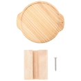 thumbnail image 3 of Bamboo Sofa Tray Table Clip On Side Table Couch Arm With 360 Rotating Phone Holder, Couch Tray For, 3 of 5