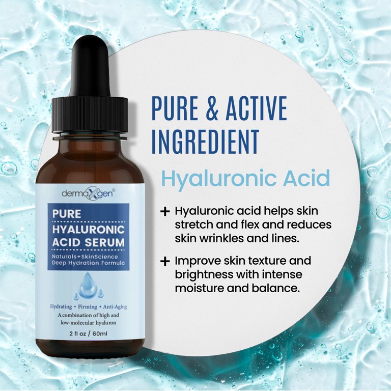 DermaXgen® Skin Facial Care Beauty Pure 100% Hyaluronic Acid