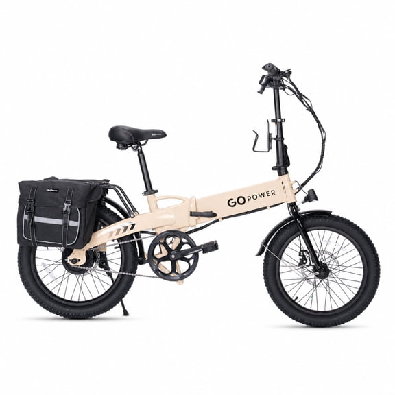 GoPowerBike GoLite Folding Electric Bike for Adults | 20" Tires | 750W Motor | 45 Mile Range | 20mph Top Speed | 5 Pedal Assist Levels | Removable Battery | Class 1 & 2 eBike
