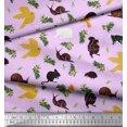 thumbnail image 3 of Soimoi Rayon Fabric Bird,Squirrel & Rabbit Animal Print Fabric by The Yard 42 Inch Wide, 3 of 3