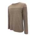 thumbnail image 4 of Playera George Talla M Manga Larga con Rayas Negras con Beige, 4 of 4